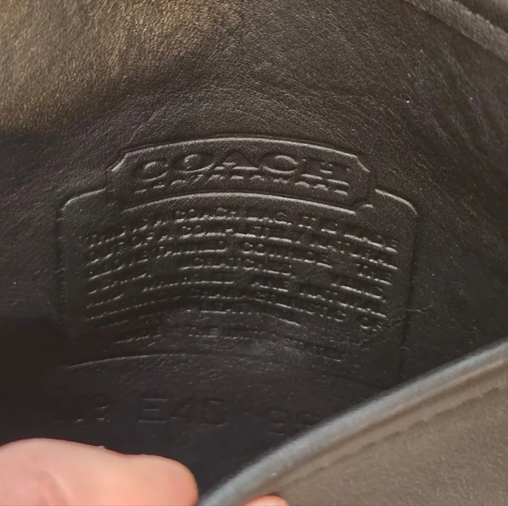 Coach Legacy Scooter Black Leather Vintage Crossbody Bag